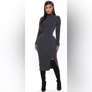 Elegant Black Long Sleeve Dress